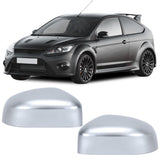 Silberne Spiegelkappen für Ford Focus RS, Tuning-Zubehör mit glänzendem Finish