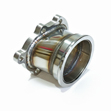 V-Band Adapter 2,5" 63,5mm Edelstahl für Garrett GT2860RS GT30 GT2871R 5-Loch