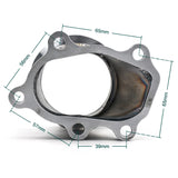 V-Band Adapter 2,5" 63,5mm Edelstahl für Garrett GT2860RS GT30 GT2871R 5-Loch