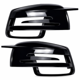 Spiegelkappen Schwarz Sport für Mercedes Benz A45 W176 W204 W212 W221 X156 X204
