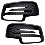 2 Spiegelkappen Carbon Look Sport für Mercedes W176 W204 W212 W221 CLA GLA C117