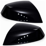 Spiegelkappen Schwarz Hochglanz für Audi Q5 SQ5 Q5L 8R Audi Q7 SQ7 4M 2009-2024