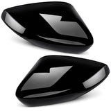 Spiegelkappen Schwarz Hochglanz Set für VW Polo 6R1 Polo 6C1 MK5 2009-2017