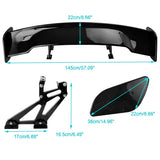 Heckspoiler Heckflügel SRX1 Universal Auto Tuning Schwarz Race ABS Motorsport
