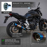 DB Killer Motorrad Auspuff Edelstahl dB Eater Silencer Muffler Einsatz 60mm C