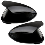 Spiegelkappen Schwarz Hochglanz Race für VW Golf 8 VIII GTI GTD GTE GTI R MK8 8R