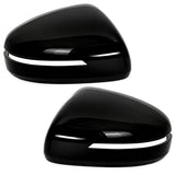 Spiegelkappen Schwarz Hochglanz Sport passend für Audi TT 8J TTS TTRS R8 2007-14