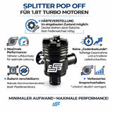 Blow Pop Off Ventil passend für Audi A3 S3 8L TT 8N 1.8T 2.7T A4 A6 4B VW Golf 4