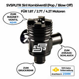Blow Pop Off Ventil passend für Audi A3 S3 8L TT 8N 1.8T 2.7T A4 A6 4B VW Golf 4